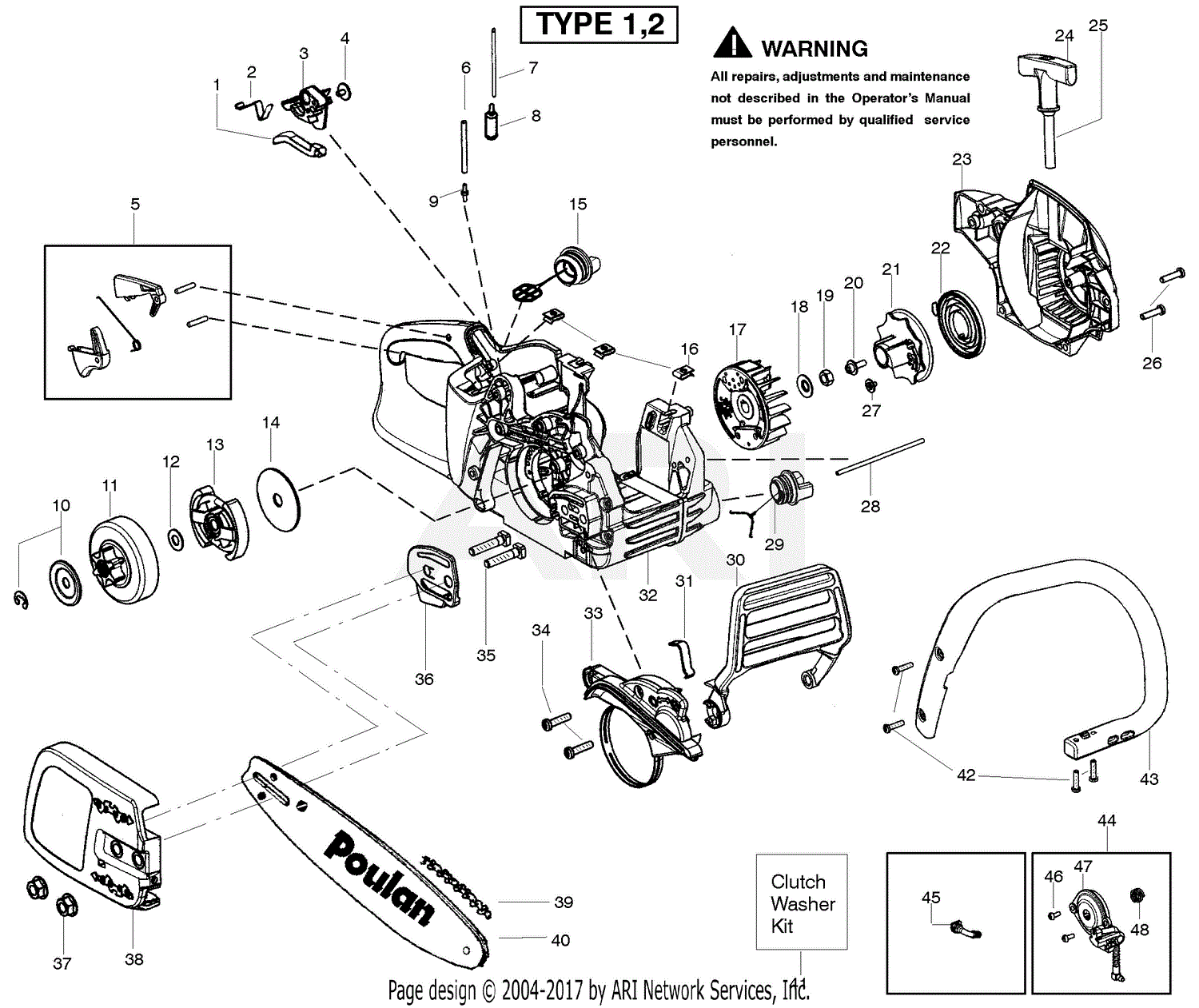 mcculloch mac 3200 parts diagram